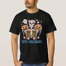 Happy halloween Cute Skeleton T Shirt