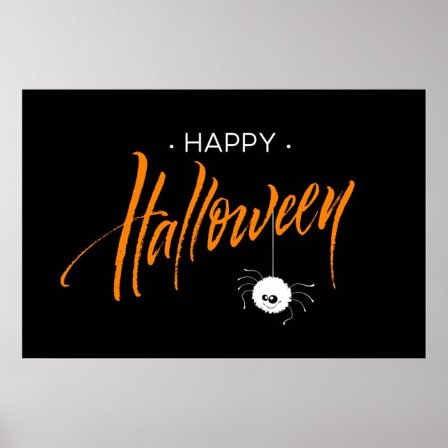 Happy halloween Cute Spider Poster (Framsidan)