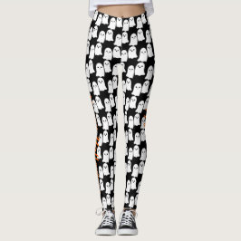 Happy halloween Cute Spöken Party Leggings