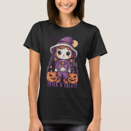 Happy halloween - Cute Trick eller Treater T Shirt