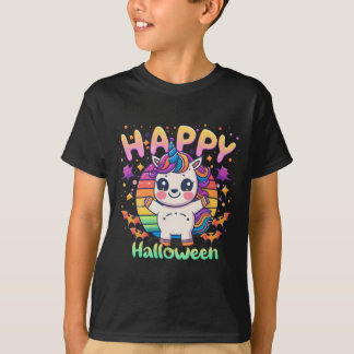Happy halloween Cute Unicorn Kawaii T Shirt