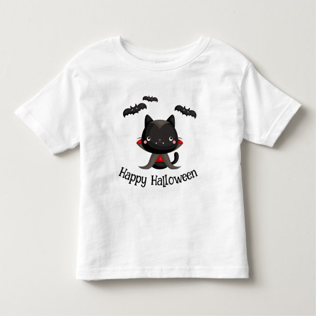 Happy halloween Cute Vampire T Shirt (Framsida)