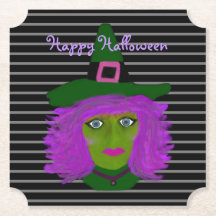 Happy halloween Cute Witches Black Lila