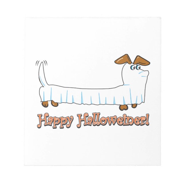 Happy halloween Dachshund Anteckningsblock (Framsida)