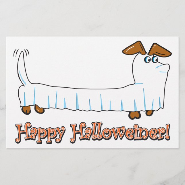 Happy halloween Dachshund Brevpapper (Framsida)