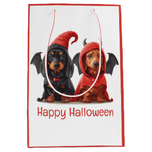 Happy halloween Dachshund Hundar Djävulen Fladderm