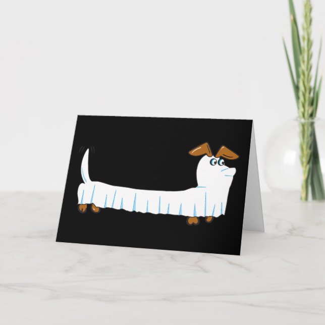 Happy halloween Dachshund Kort (Framsida)