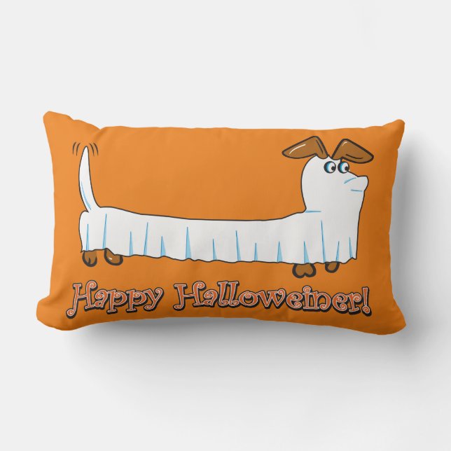 Happy halloween Dachshund Lumbarkudde (Framsida)
