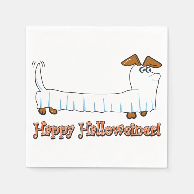 Happy halloween Dachshund Pappersservett (Framsidan)