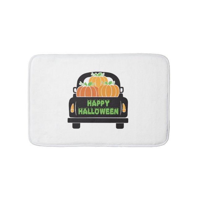 Happy halloween dag 2021 badrumsmatta (Framsidan)