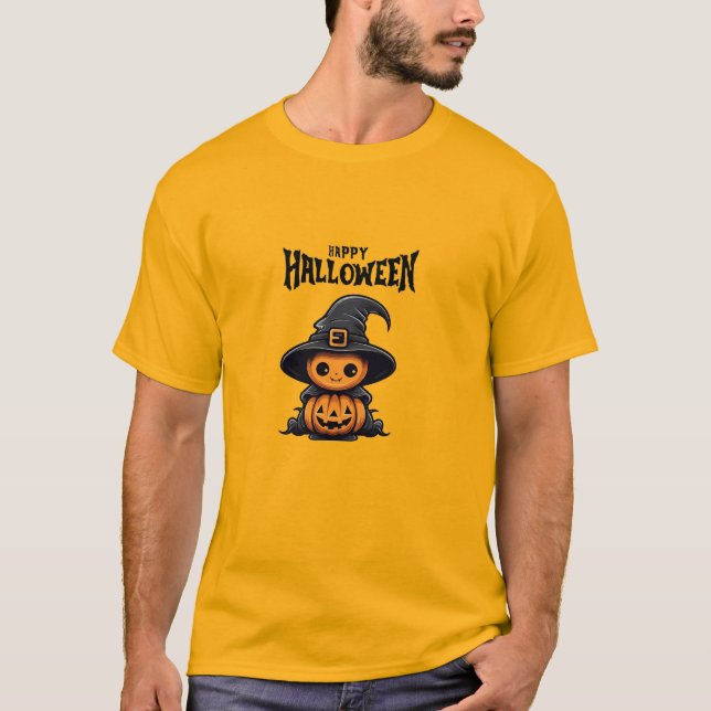 Happy halloween-dagen t shirt (Framsida)