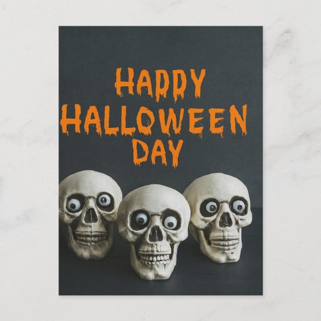 "Happy halloween-dagen" Vykort (Framsida)
