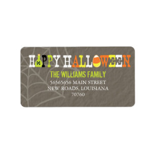 Happy halloween (dagens bästa pris) adressetikett
