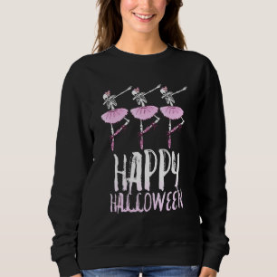 Happy halloween Dancing Ballet Skeleton Ballerina T Shirt