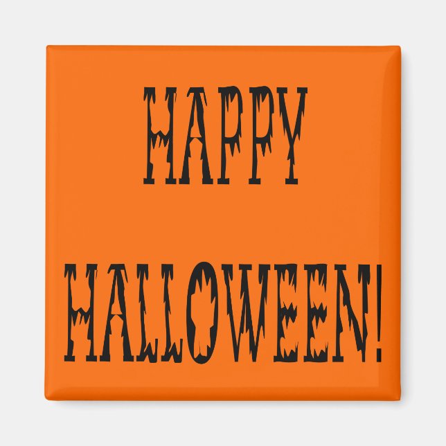 Happy halloween Deadworld Text Magnet (Framsidan)