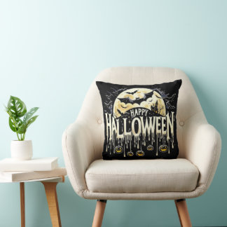 Happy halloween dekorativ fyllning kudde