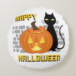Happy halloween dekorativ kudde