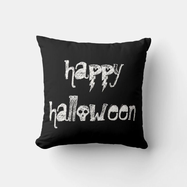 Happy halloween Dekorativ kudde (Framsida)