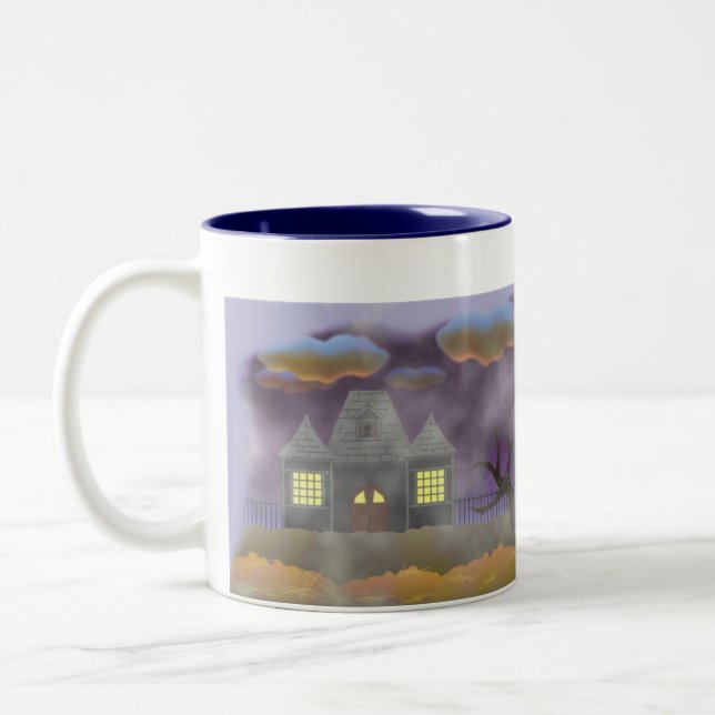 Happy halloween - design 1 Två-Tonad mugg (Vänster)