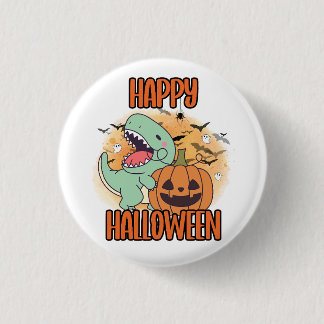 Happy halloween Dino Pin Knapp