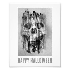 Happy Halloween. Distressed skull Fototryck