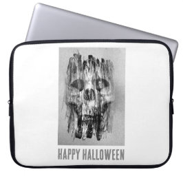 Happy Halloween. Distressed skull Laptop Fodral