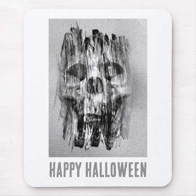 Happy Halloween. Distressed skull Musmatta (Framsidan)