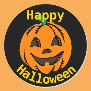 Happy halloween döttrar Pumpkin 20 Stickers Runt Klistermärke