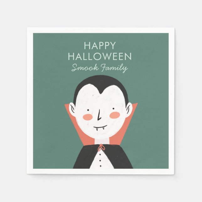 Happy halloween Dracula Pappersservett (Framsidan)