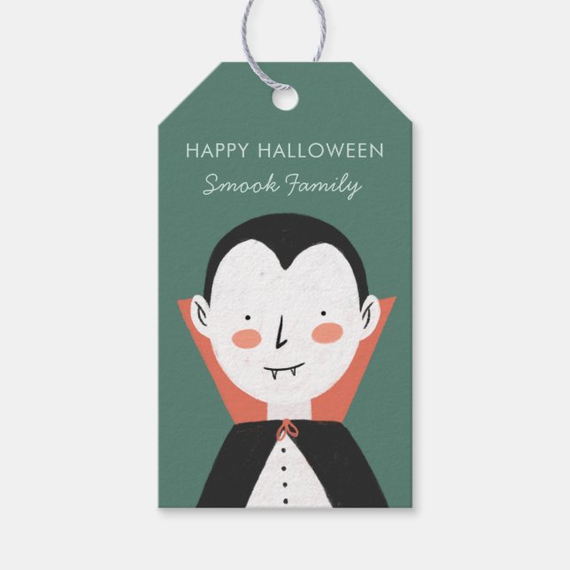 Happy halloween Dracula Presentetikett (Framsidan)