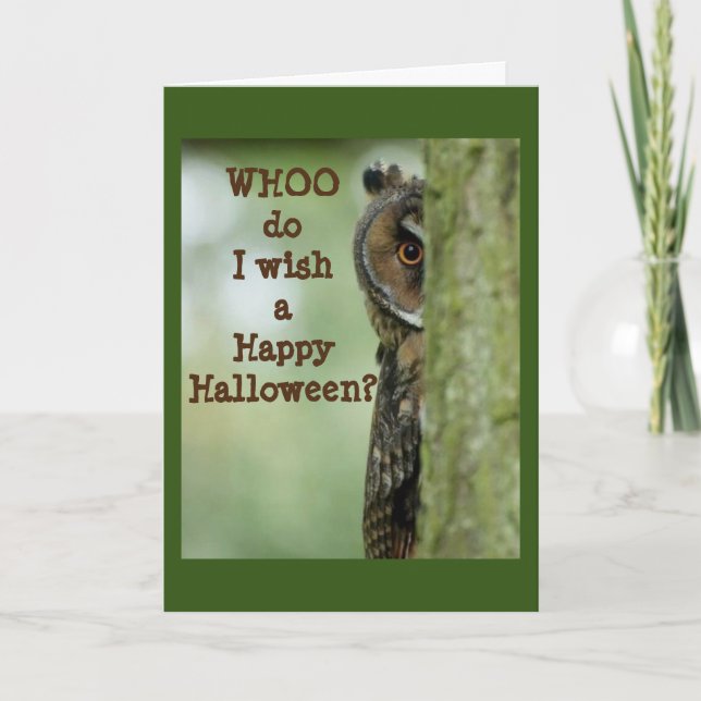 *HAPPY HALLOWEEN** DU ÄR NATURLIGTVIS "VEM"! KORT (Framsida)