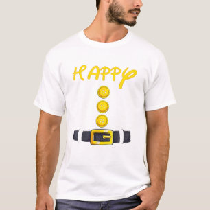 Happy halloween Dwarf Costume Färg Matching T Shirt