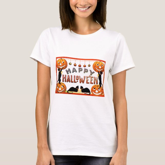 Happy halloween - Ellen Clapsaddle T-shirt (Framsida)