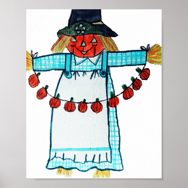 HAPPY HALLOWEEN FÅGELSKRÄMMA POSTER (Framsidan)
