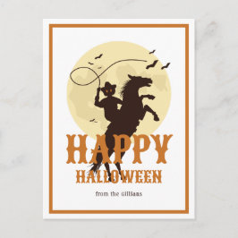 happy halloween-familjen namn vykort