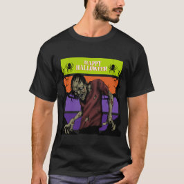 Happy halloween-familjens par Matching Zombie Zomb T Shirt