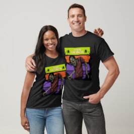 Happy halloween-familjens par Matching Zombie Zomb T Shirt