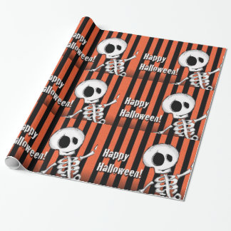 Happy halloween Fånig Skeleton Presentpapper