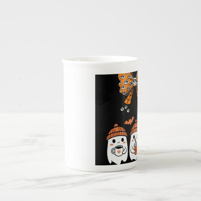Happy Halloween – fantômes café mignons Benporslin Mugg (Framsidan)