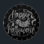 Happy halloween fladdermöss jack o lantern darttavla<br><div class="desc">Happy halloween fladdermöss med hälsning typografi</div>