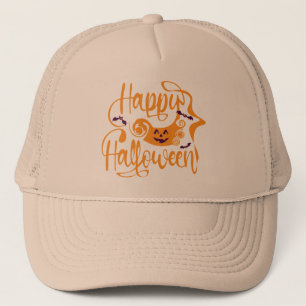 Happy halloween fladdermöss jack o lantern keps