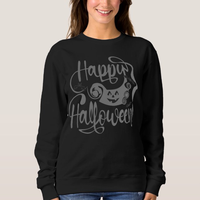 Happy halloween fladdermöss jack o lantern t shirt (Framsida)