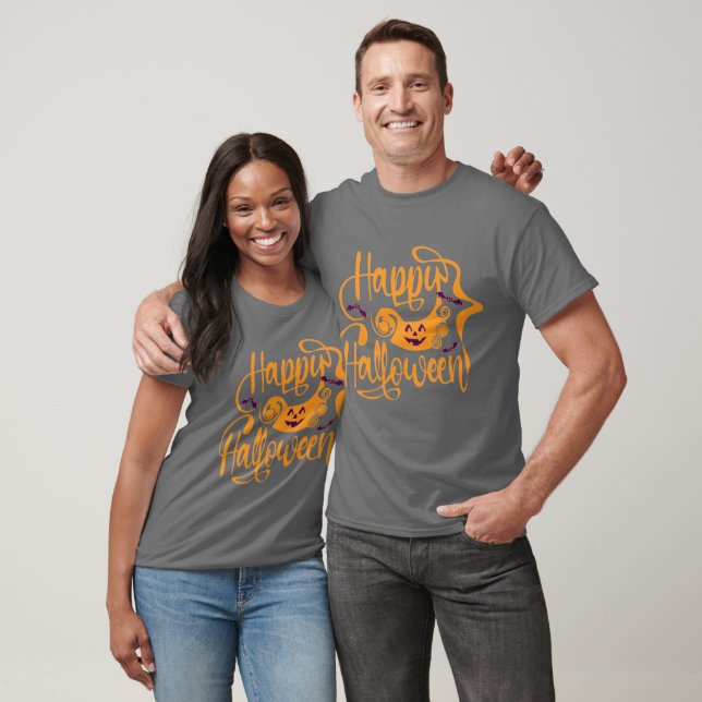 Happy halloween fladdermöss jack o lantern T-Shirt (Unisex)