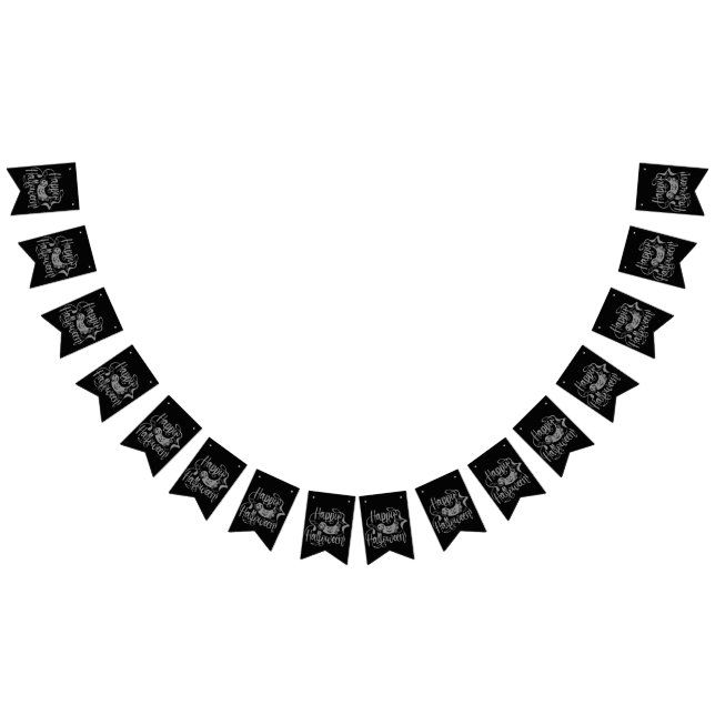 Happy halloween fladdermöss jack o lantern vimplar (Alla)