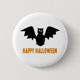 Happy halloween Fladdermus Knapp