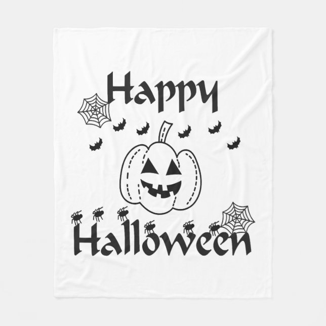 Happy halloween fleecefilt (Framsidan)