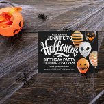 Happy halloween födelsedag | Partinbjudan Vykort<br><div class="desc">Happy halloween födelsedag | Partinbjudan</div>