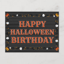 Happy halloween födelsedag