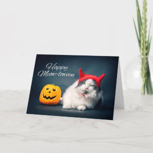 Happy halloween för alla som klat i Djävulen Costu Helgkort