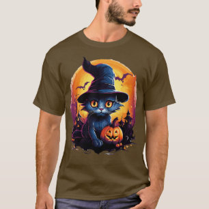 Happy halloween för katt t shirt